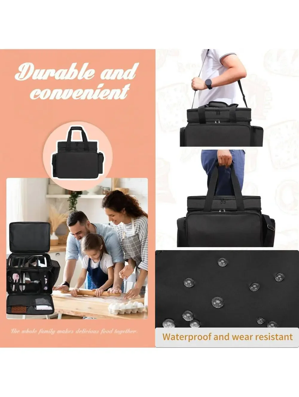 Baking Supplies Storage Case - Cake Decorating Organizer for Bakers